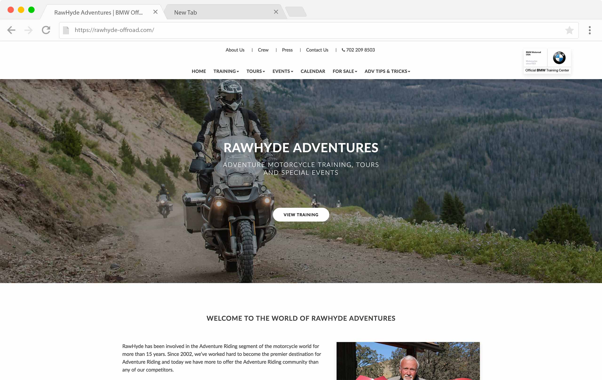 RawHyde Adventures Website Redesign